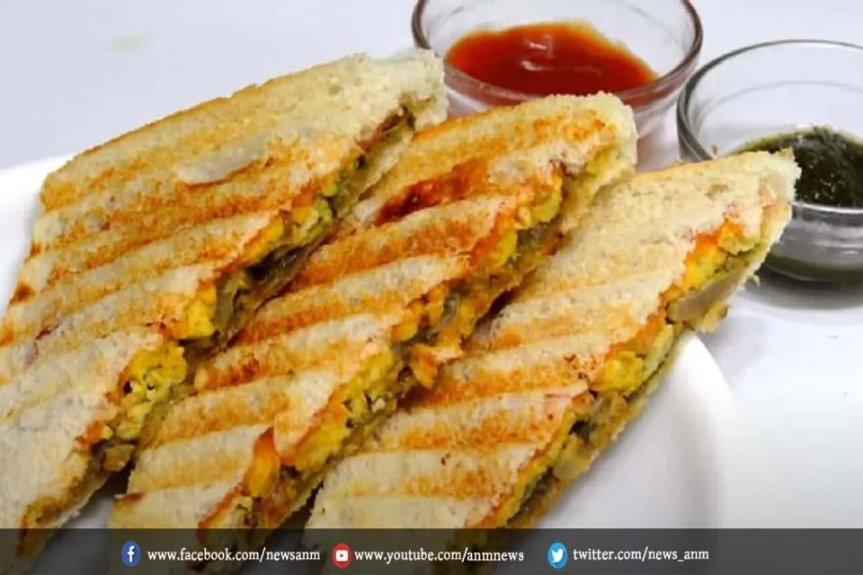 बनाए एग भुर्जी सैंडविच