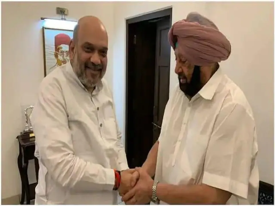 आज गृहमंत्री अमित शाह से मिलेंगे कैप्टन अमरिंदर सिंह