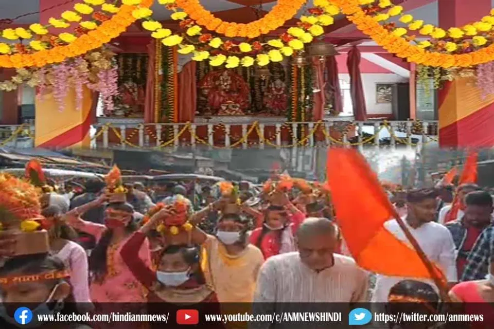 माता वैष्णो देवी मंदिर से 151 भव्य कलश यात्रा निकाला गया