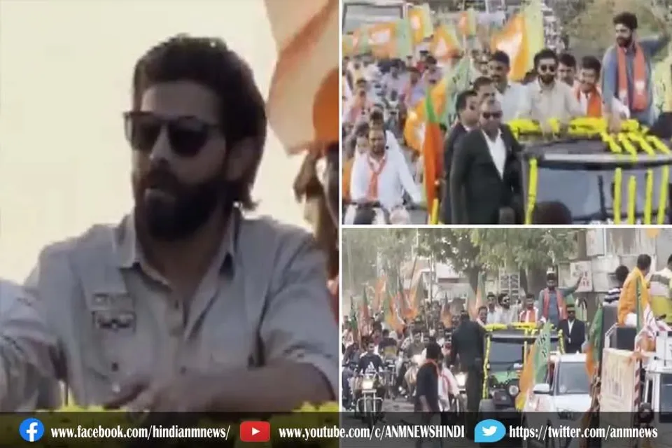 रवींद्र जडेजा ने किया रोडशो