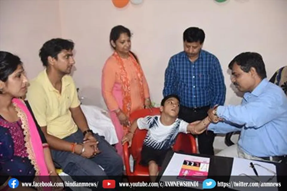 दिव्यांग बच्चों के लिए शिविर का आयोजन