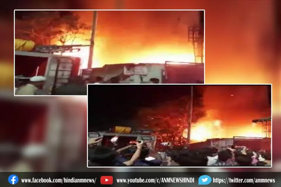 महाराष्ट्र के ठाणे जिले के भिवंडी में मैरिज हॉल में लगी आग