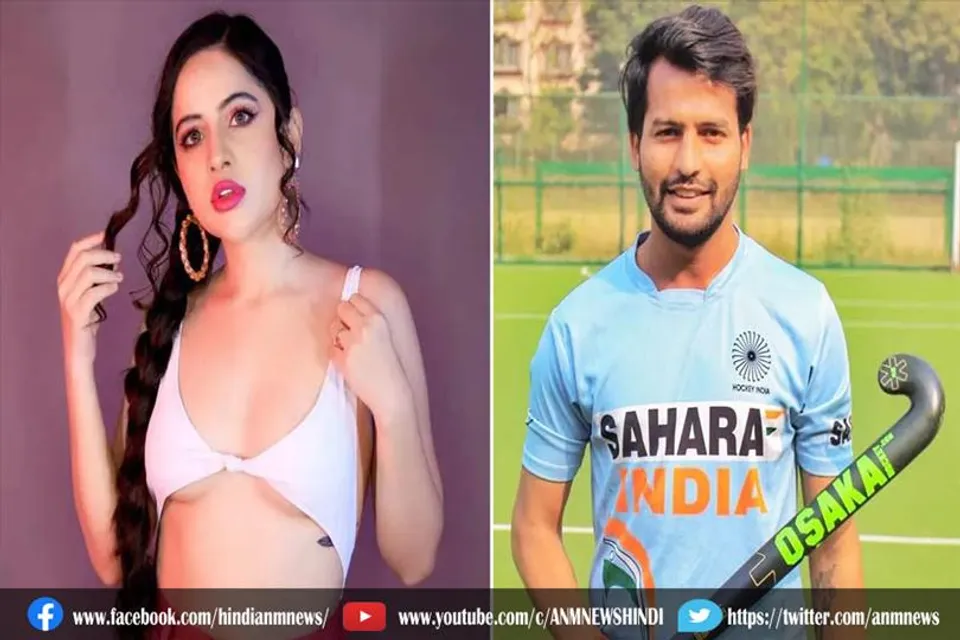 भिड़े उर्फी और हॉकी प्लेयर