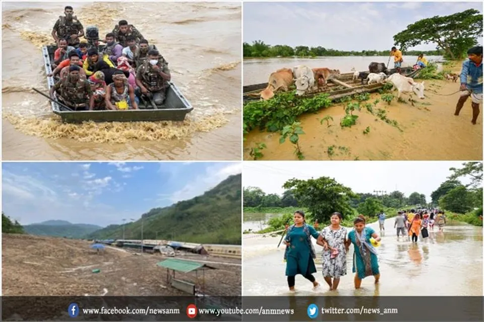 असम में बाढ़ से 25 लोगों की मौत