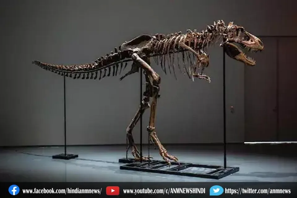 डायनासोर के कंकाल की हुई नीलामी