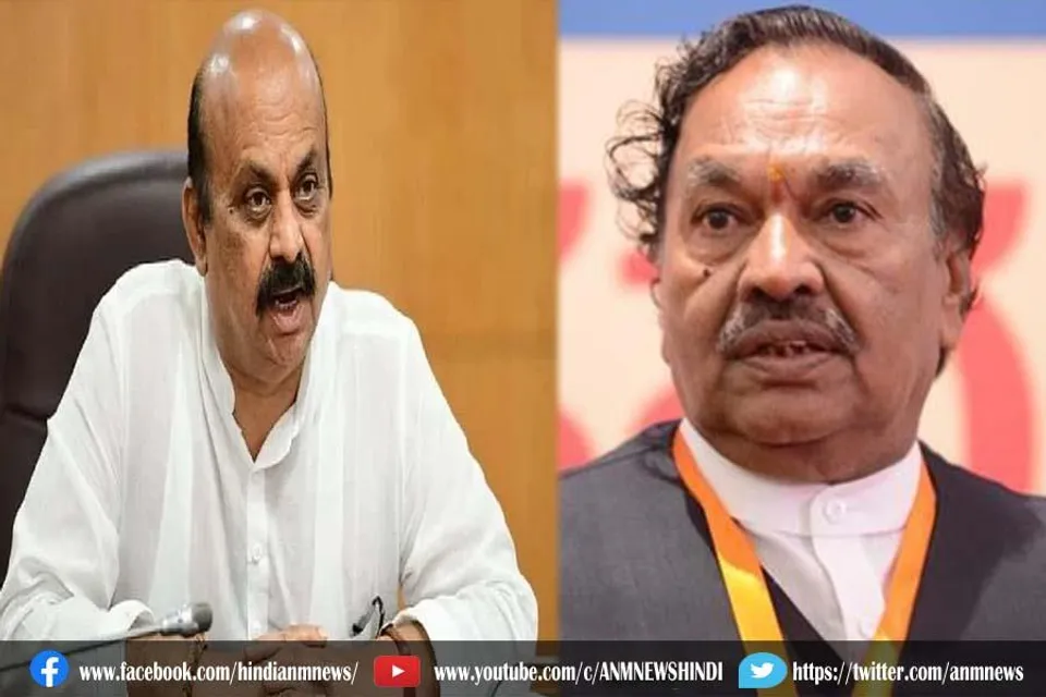 सीएम बसवराज ने किया ईश्वरप्पा को तलब