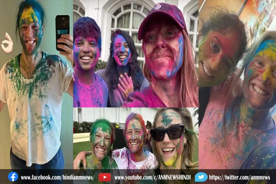 वीमेंस प्रीमियर लीग के प्लेयर्स की स्वैग वाली होली