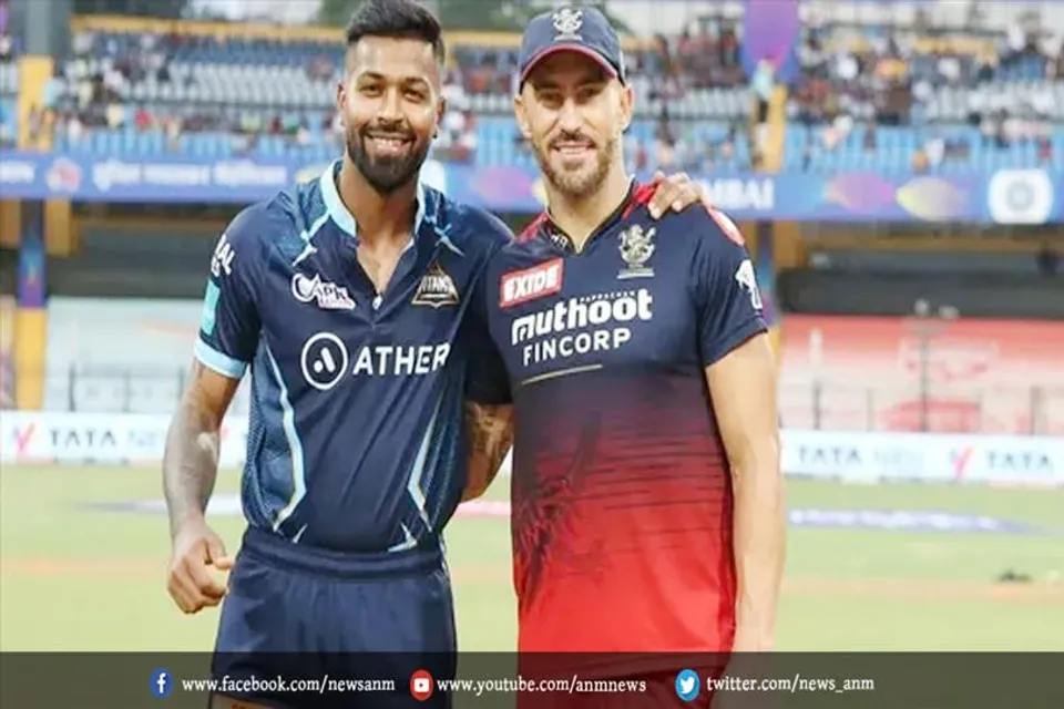 IPL 2022 RCB vs GT : मैथ्यू वेड ने दो चौके और एक छक्का लगाया