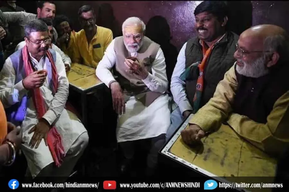 देर रात पप्पू की चाय पीने पहुंचे पीएम मोदी