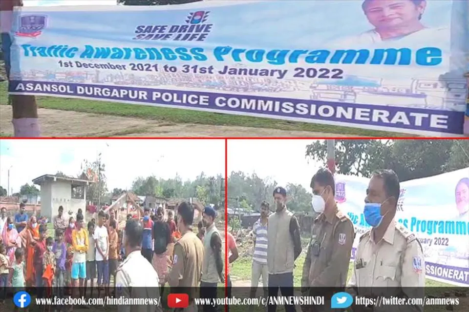 जागरूकता अभियान को लेकर पशुशाला मालिकों से दुर्गापुर ट्रैफिक पुलिस ने की बात