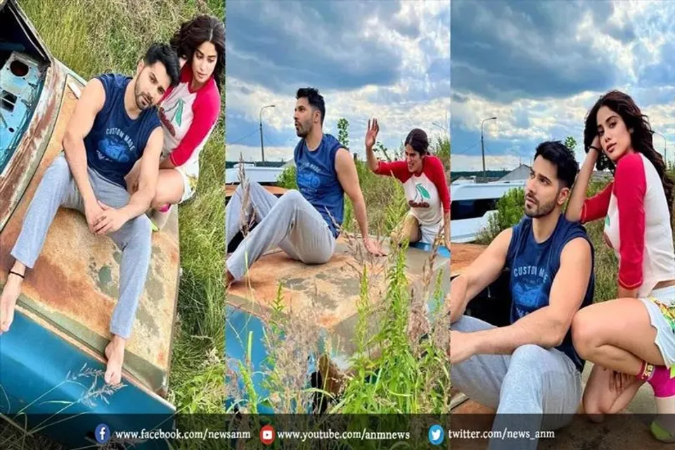 वरुण धवन और जाह्नवी कपूर की जबरदस्त पोज
