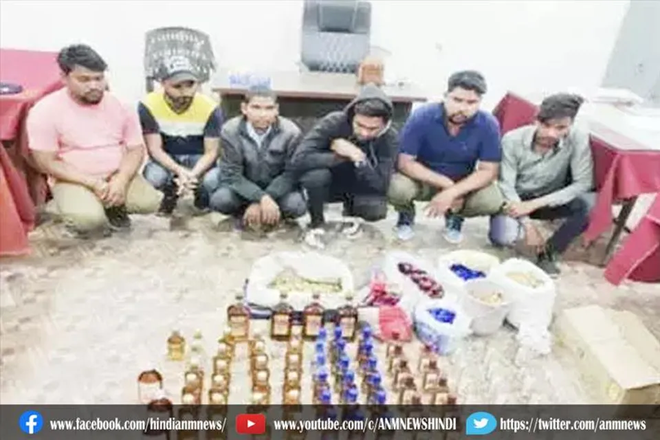 आबकारी विभाग ने 6 को किया गिरफ्तार