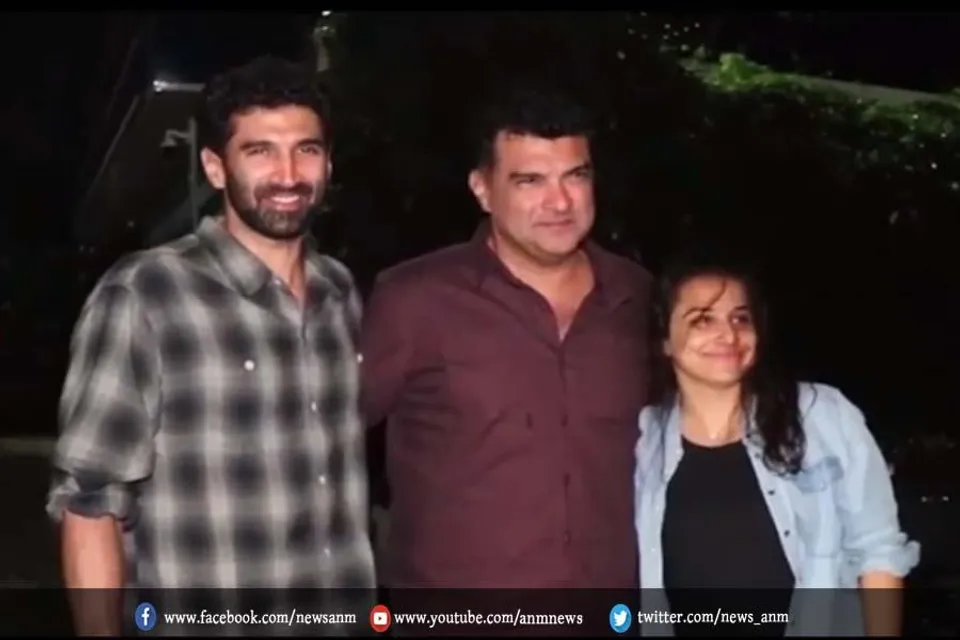 फैमिली डिनर के लिए स्पोर्ट हुई विद्या बालन