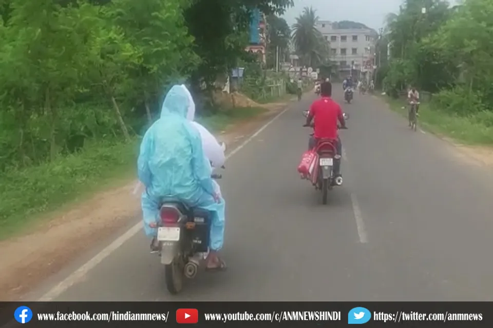 रॉनी की बाइक कोरोना मरीज को लेकर अस्पताल जा रहा है, वायरल