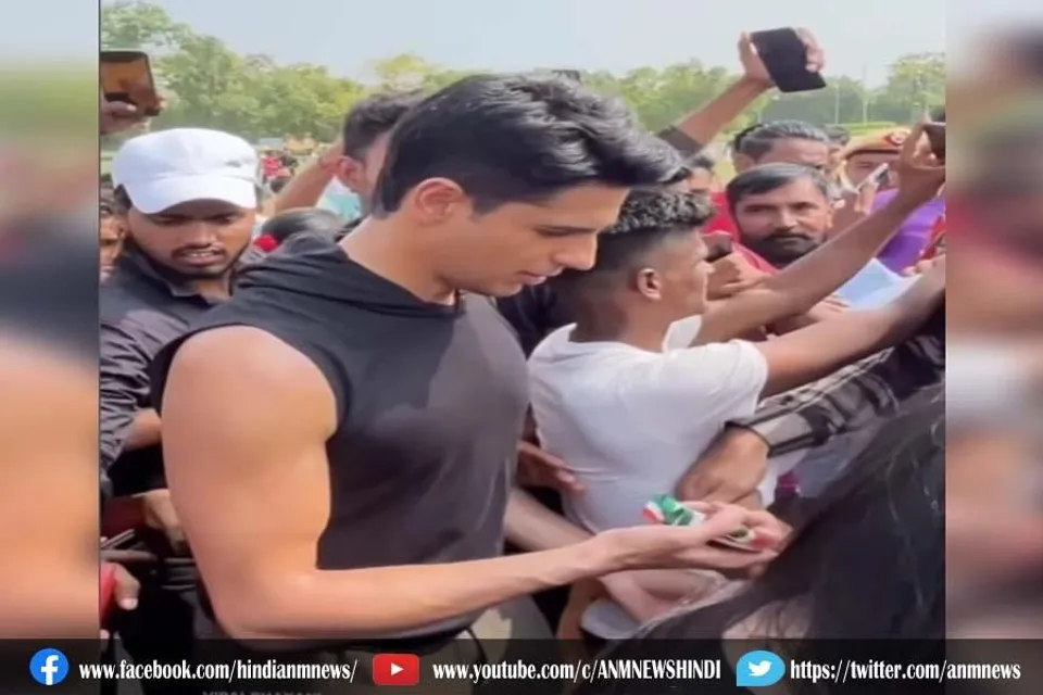 शूटिंग के दौरान पहुंची फैंस की भीड़, देखें वीडियो
