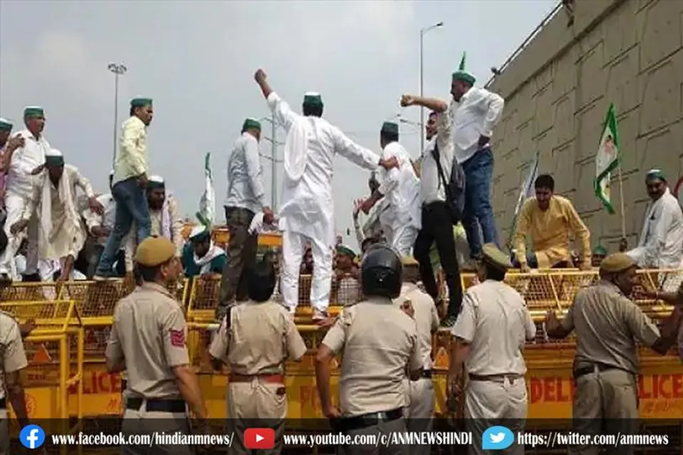 किसान महापंचायत को लेकर यूपी गेट पर कड़ी सुरक्षा व्यवस्था