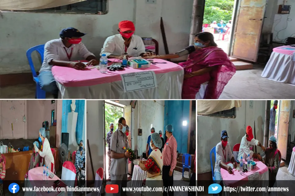 रेड वालंटियर द्वारा नि:शुल्क स्वास्थ्य शिविर का आयोजन