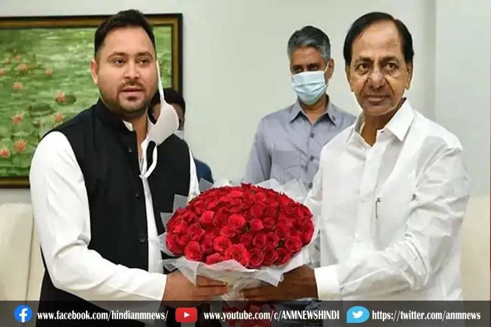 तेजस्वी यादव से मिले तेलंगाना CM केसीआर