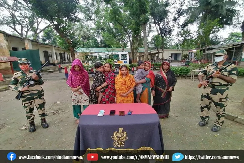 बीएसएफ ने 4 बांग्लादेशी घुसपैठिए को किया गिरफ्तार