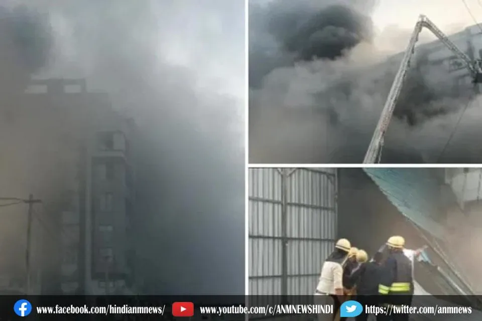 सूरत: पैकेजिंग कंपनी में लगी भीषण आग