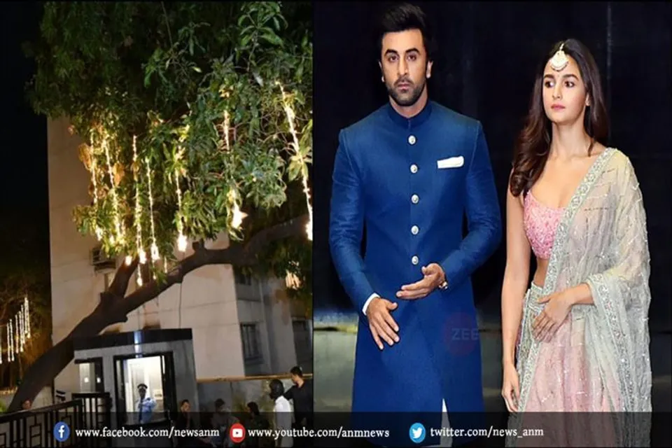 रणबीर-आलिया की शादी की रस्में शुरू