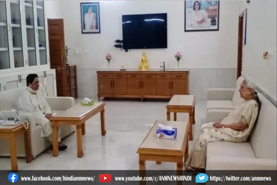मायावती के घर पहुंचीं यूपी राज्यपाल