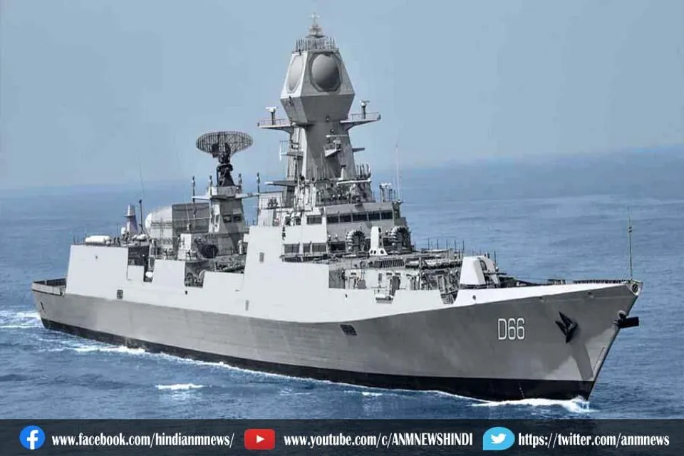 भारतीय नौसेना को मिला पहला P15B गाइडेड-मिसाइल विध्वंसक