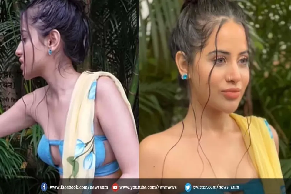 VIDEO: सबसे बोल्ड ब्लाउज पहने उर्फी पहुंच गईं ईदी देने