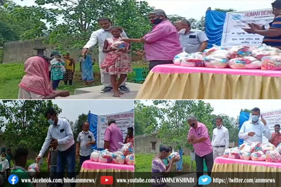 जामुड़िया में 75 गरीब परिवारो मे खाद्य सामग्री का वितरण