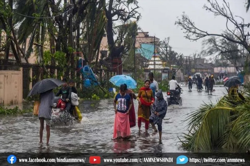 ओडिशा और पश्चिम बंगाल में भारी बारिश होने का अनुमान