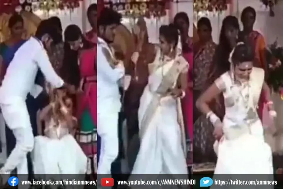 दुल्हन ने दूल्हे के मुंह पर फेंकी जयमाला, देखे वीडियो
