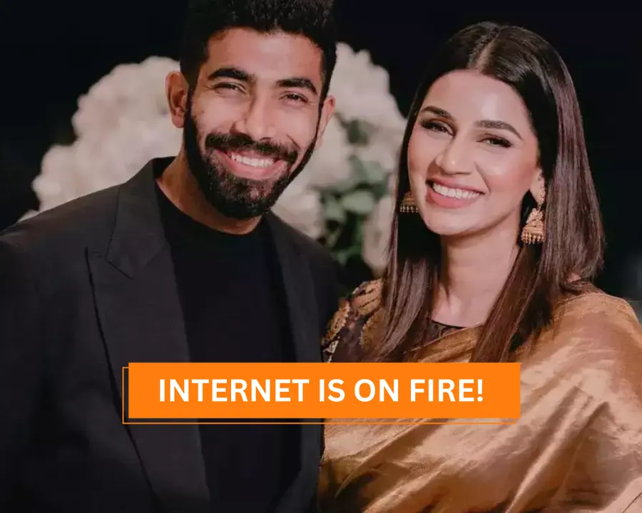 Jasprit Bumrah-Sanjana Ganesan (source: Twitter)