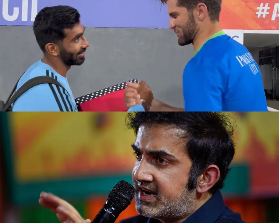 Jasprit Bumrah, Shaheen Afridi, and Gautam Gambhir (File Photo, Twitter)