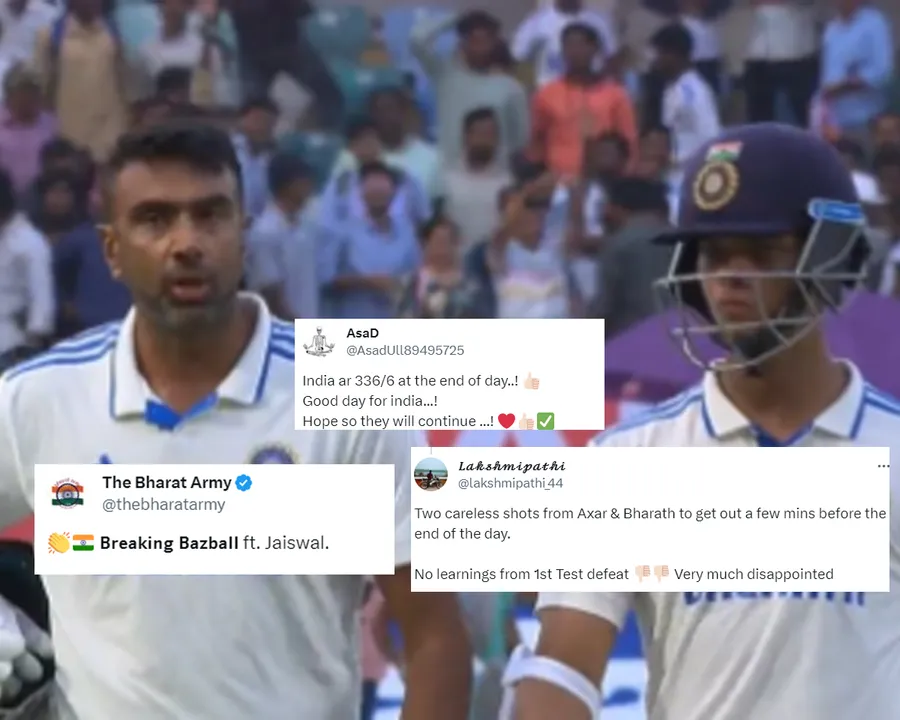 Ravichandran Ashwin and Yashasvi Jaiswal, India vs England,  2nd Test, Day1 1 (File Photo: X)
