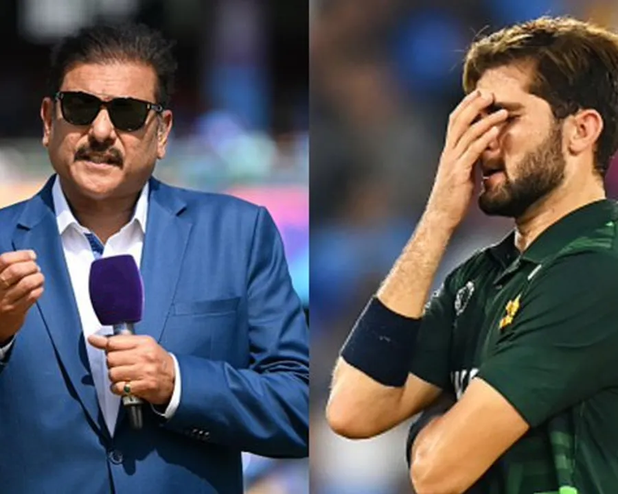 Ravi Shastri and Shaheen Afridi