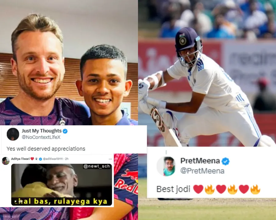 Yashasvi Jaiswal and Jos Buttler (File Photo: X) 