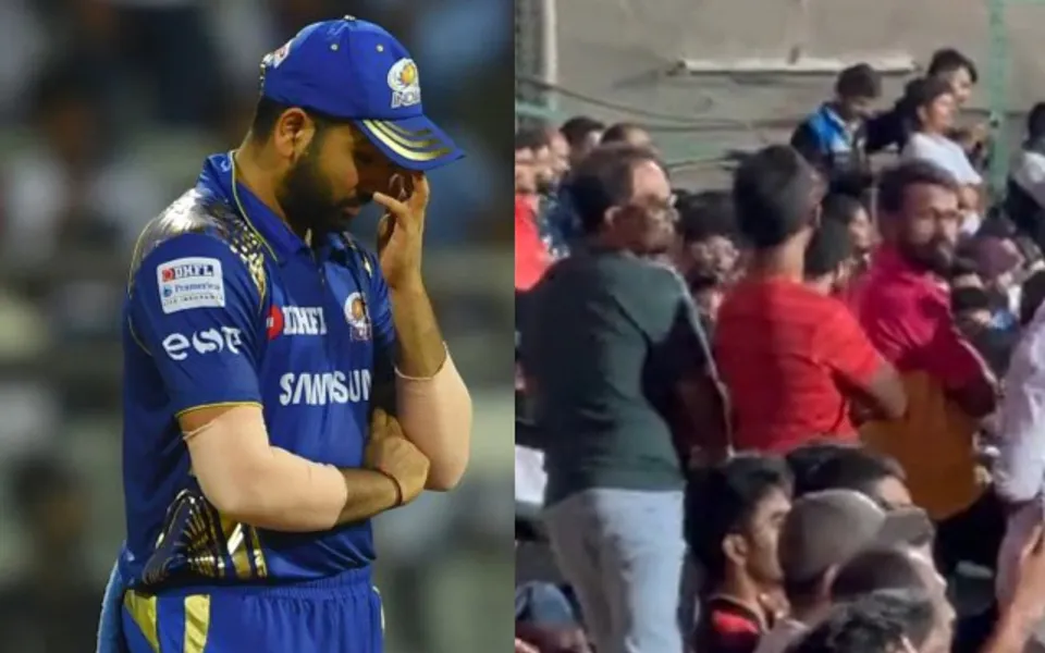 Bangalore fans chanting Vadapav (Source - Twitter)