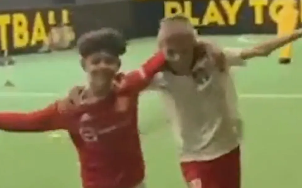 Cristiano Ronaldo Jr. and Filip Matic