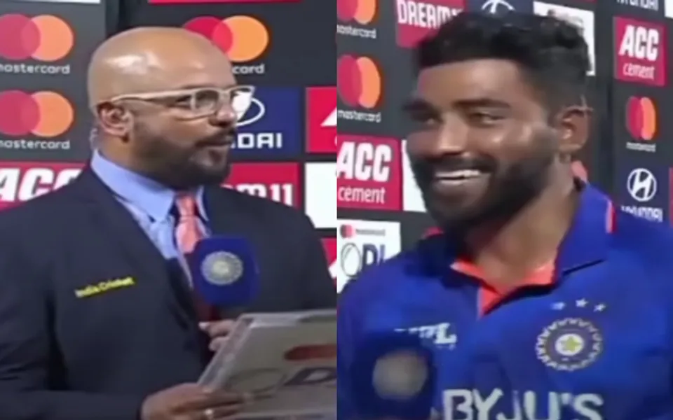 Mohammed Siraj and Murali Kartik