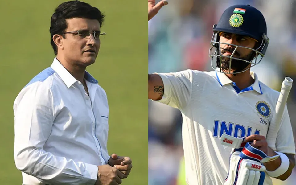 Sourav Ganguly and Virat Kohli