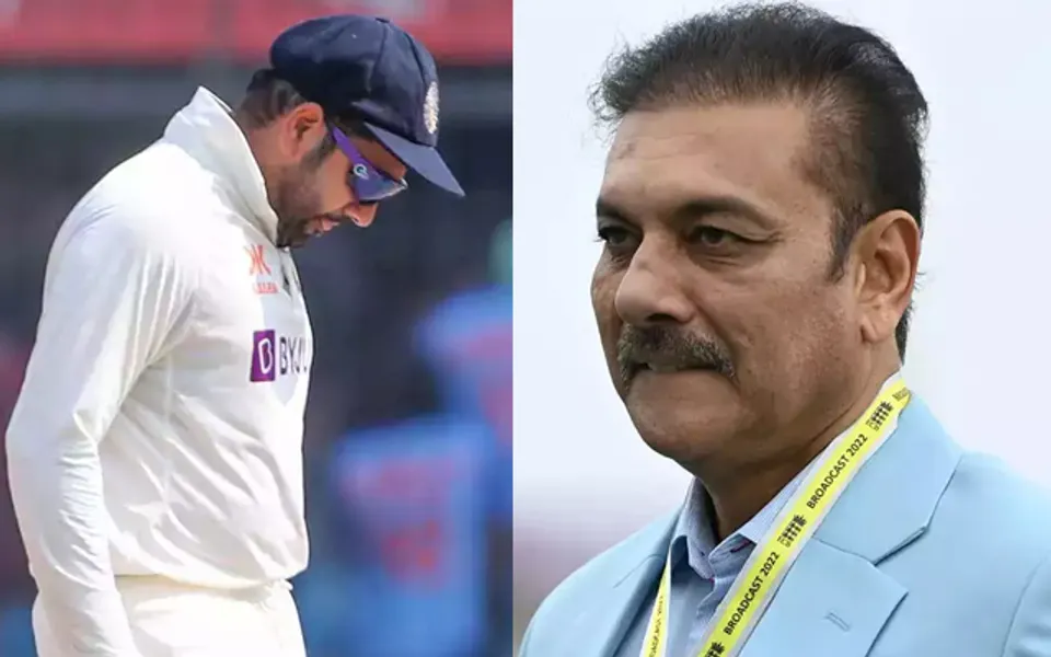 Rohit Sharma and Ravi Shastri (Source - Twitter)