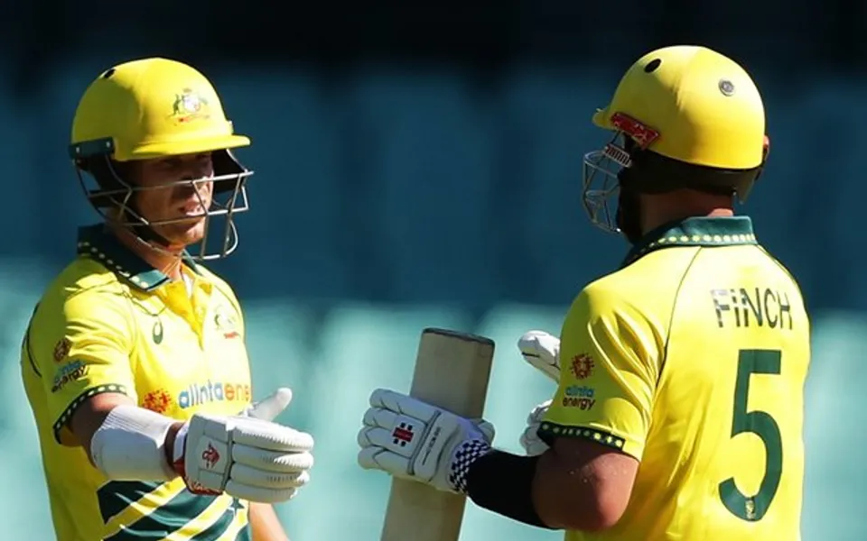 Aaron FInch and David Warner