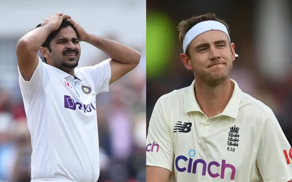 Shardul Thakur, Stuart Broad