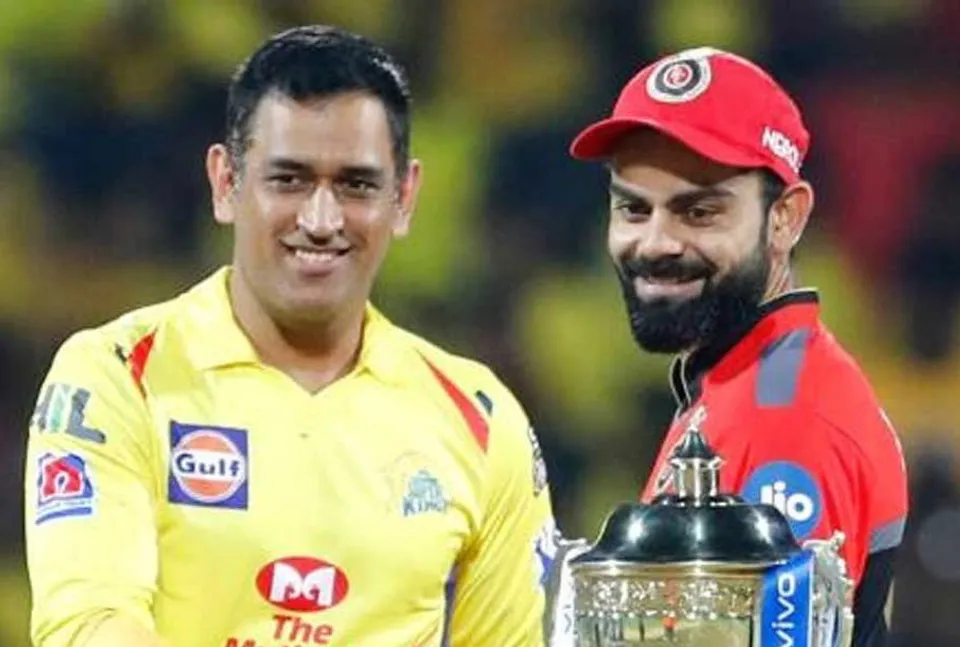 IPL Match - MS Dhoni with Virat Kohli