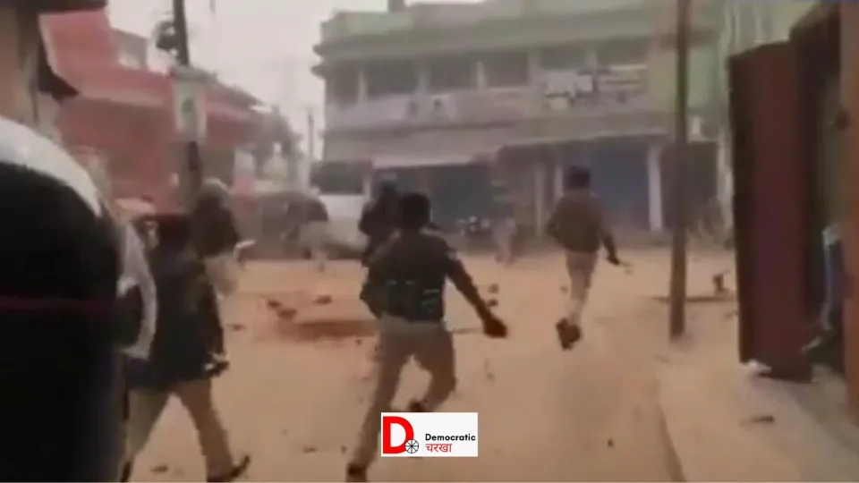 सुपौल में पुलिस पर पथराव