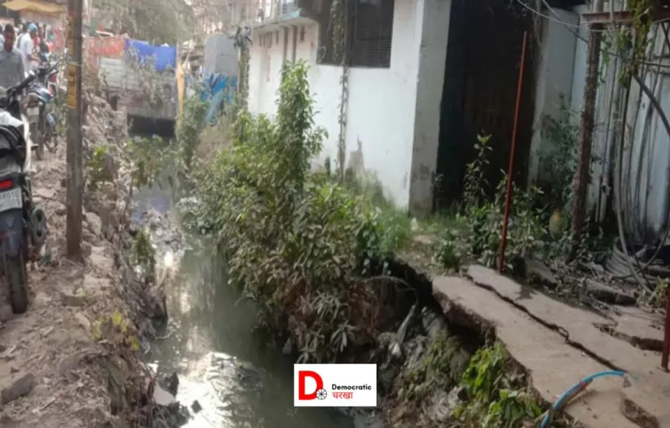 नौ महीने में बाकरगंज नाला का निर्माण होना था पूरा, साल भर बाद भी 30% हुआ