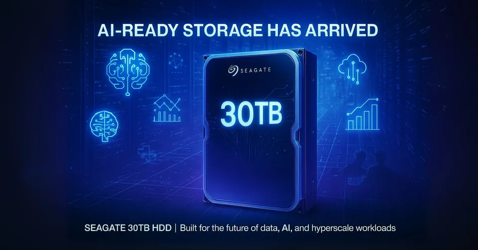 Seagate debuts 30TB HDDs