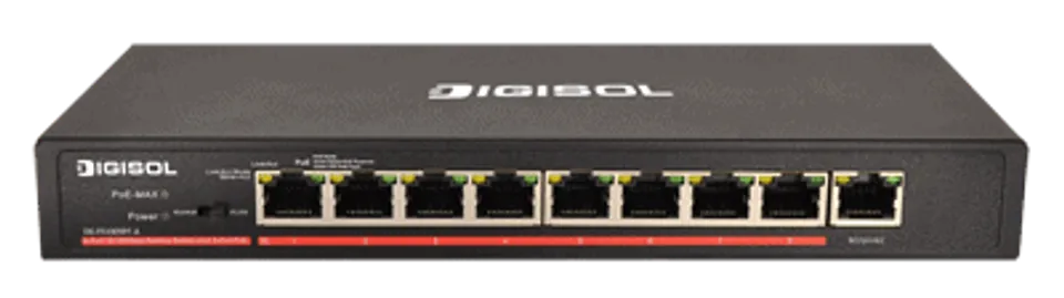 DIGISOL launches 8 PoE Ports Ethernet Unmanaged Switch