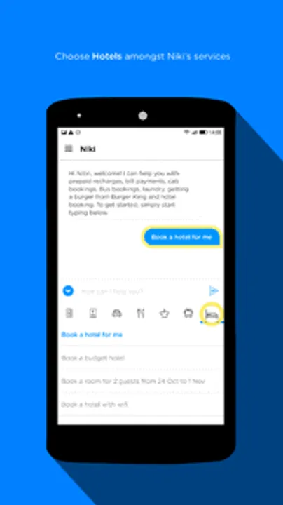 Now, chat and book an OYO through Niki bot