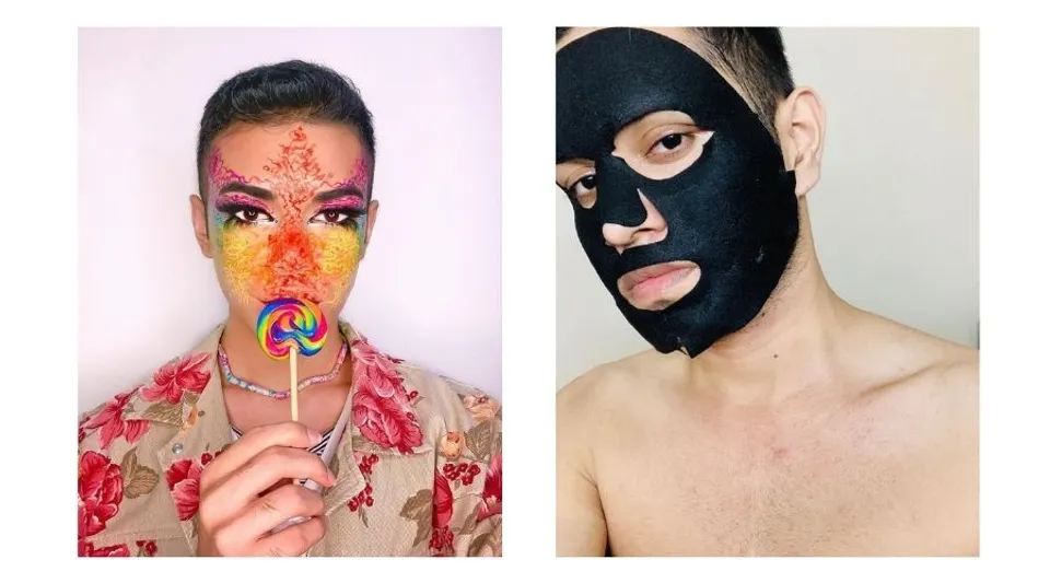 Male beauty influencer India FI
